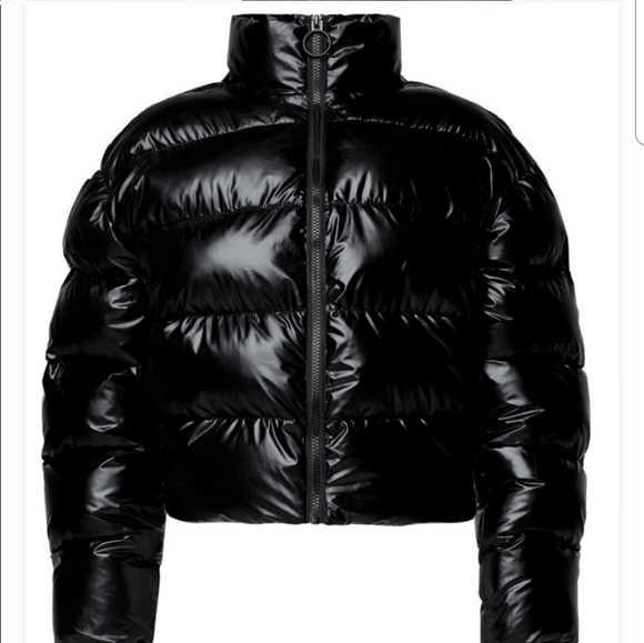 fabletics black puffer jacket